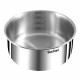 TEFAL INGENIO L896S504 Batterie de cuisine 5 pieces, Induction, Inox, Poeles 22/26 cm, Casserole 18 cm, Poignée amovible, Emo…