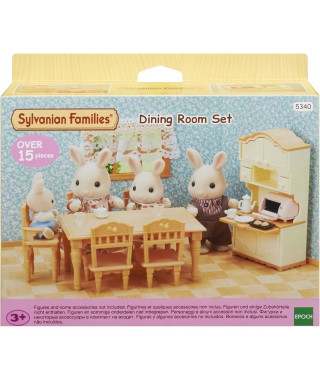 Figurines miniatures - SYLVANIAN FAMILIES - La salle a manger - Set complet pour meubler une salle a manger