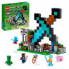 LEGO Minecraft 21244 L'Avant-Poste de l'Épée, Jouet, et Figurines Creeper, Squelette, pour Enfants