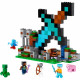 LEGO Minecraft 21244 L'Avant-Poste de l'Épée, Jouet, et Figurines Creeper, Squelette, pour Enfants