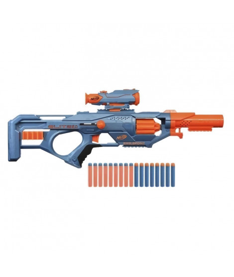 NERF - Elite 2.0 - Blaster Eaglepoint RD-8, barillet 8 fléchettes, viseur et canon amovibles, 16 fléchettes Nerf