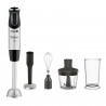 MOULINEX Mixeur plongeant 4en1 Quickchef, 10 vitesses, Mini hachoir, Fouet, Presse purée, Gobelet 800 ml, 1000W, Noir/Inox DD…