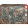 Puzzle 8000 pieces mappemonde historique - 18017 - EDUCA Borrás