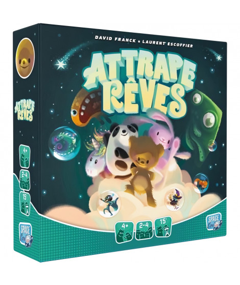 Space Cow | Attrape reves | Jeu de société | a partir de 4 ans | 2 a 4 joueurs | 15 minutes