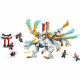 LEGO NINJAGO 71786 La Créature Dragon de Glace de Zane, Jouet 2-en-1, Figurine de Dragon et Minifigurines