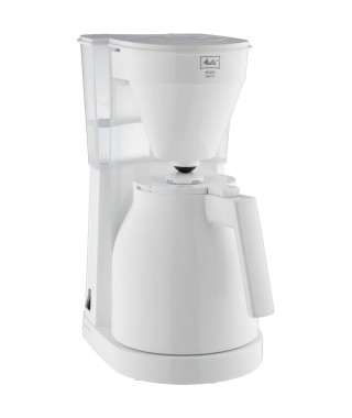 Melitta Easy Therm II 1023-05 Blanc - Cafetiere - Thermo-pot a commande a une main, réservoir d'eau transparent -Blanc