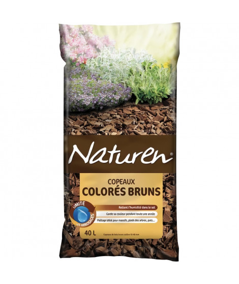 NATUREN Copeaux Colorés Bruns - 40L