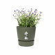 ELHO Pot de fleurs rond Greenville 25 - Extérieur - Ø 24,48 x H 23,31 cm - Vert feuille