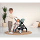 Smoby maxi-cosi poussette jumeaux sauge - poupons non inclus- des 3 ans