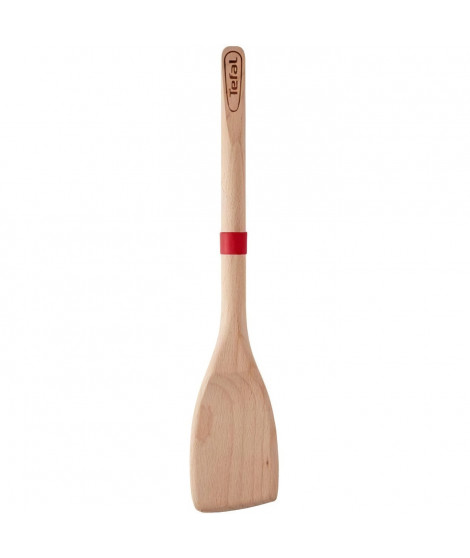 TEFAL Spatule a angle Ingenio - Bois hetre et silicone platinium - 33 cm