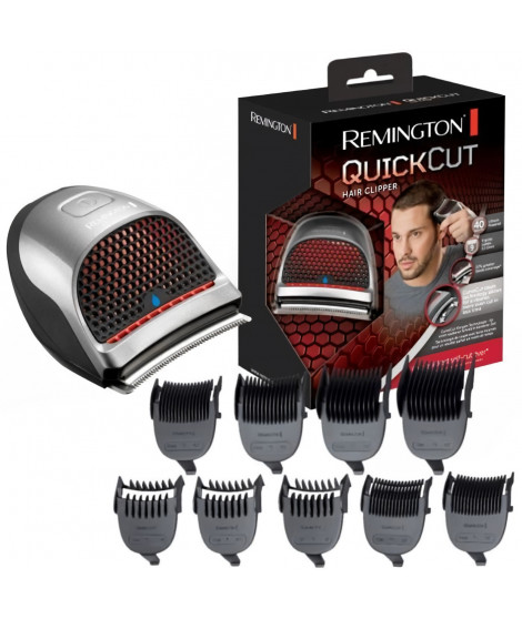 Remington HC4250 Tondeuse Cheveux QuickCut Etanche, Lame Incurvée Acier Inoxydable, Design Ergonomique Exclusif, Batterie Lit…