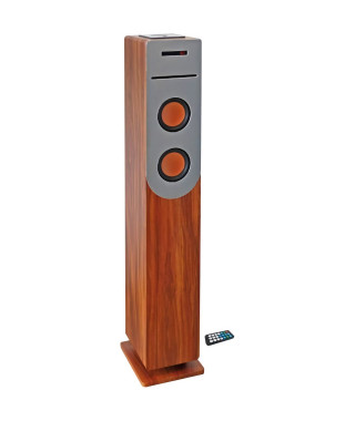 Tour de son Lecteur CD Bluetooth INOVALLEY HP34-CD-WOOD - 100W - USB - Bois et gris