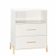 Commode a langer en bois blanc