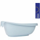 Badabulle Baignoire pour Bébé Baleine, Made in Europe, Peut contenir un hamac ou un fauteuil de bain, Des la naissance a 24 mois