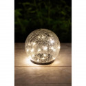 Sphere solaire GALIX - Effet verre brisé - Ø 15cm - 25 LED blanches