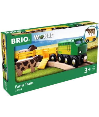 Train des Animaux de la Ferme - BRIO - Circuit en bois - Ravensburger - Mixte des 3 ans