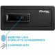 Master Lock LX110BEURHRO Coffre-fort biométrique pour protéger les biens de valeurs, Noir, 19,5 x 43 x 37 cm