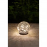 Sphere solaire GALIX - Effet verre brisé - Ø 10 cm - 15 LED blanches