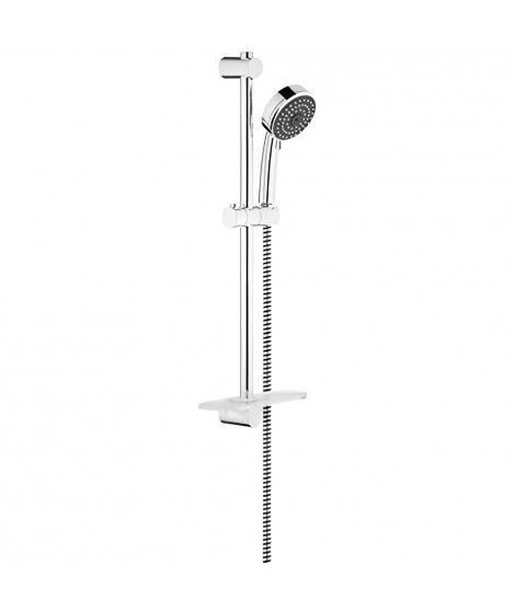 GROHE Ensemble de douche Vitalio Comfort 100, pommeau de douche Vitalio Comfort 3 jets, barre de 600mm, 26097000