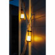 Lanterne solaire - GALIX - Métal Verre - Bougie LED - 7 Lumens - 8h d'éclairage