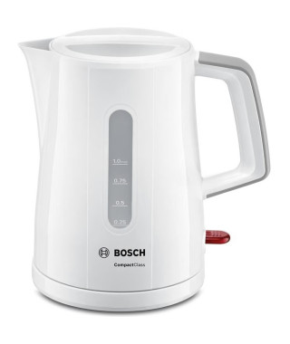 Bouilloire électrique CompactClass - BOSCH - TWK3A051 - 2.4 kWatt - 1 L - Blanc