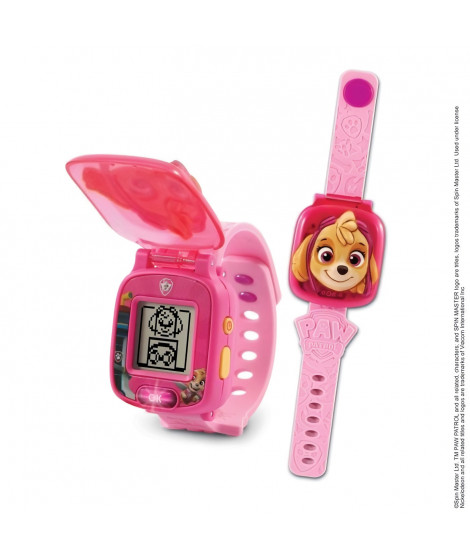 Montre-Jeu Interactive de Stella - VTECH - Pat'Patrouille - Ecran animé - 4 jeux - 12 cadrans - Rose