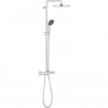 GROHE Colonne de douche avec mitigeur thermostatique Vitalio Start 250, tete de douche 250mm, douchette 2 jets, 26816000