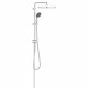 GROHE Colonne de douche avec inverseur manuel Vitalio Start 250, tete de douche 250mm, douchette 1 jet, 26698000