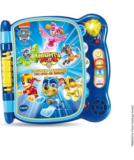 Livre-Jeu Educatif VTECH - PAT PATROUILLE - Super-Chiots - Bouton Lumineux - 3 ans et plus