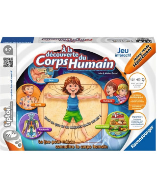 tiptoi - A la découverte du corps humain - Ravensburger - Jeu électronique éducatif - Des 4 ans - en français