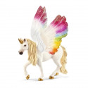 Figurine - SCHLEICH - Licorne ailée arc-en-ciel - Bayala - Blanc - A partir de 5 ans