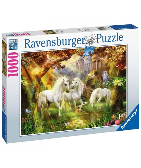 Puzzle 1000 pieces Ravensburger - Licornes dans la foret - Animaux - Mixte - A partir de 14 ans