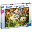 Puzzle 1000 pieces Ravensburger - Licornes dans la foret - Animaux - Mixte - A partir de 14 ans