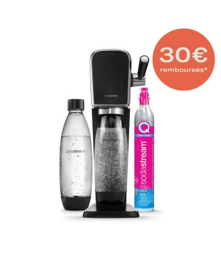 Machine a soda SODASTREAM - + eau gazeuse Machine ART Noire Pack Lave Vaisselle