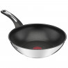 TEFAL E3001904 Emotion poele wok 28cm, revetement anti-adhésif, tous feux dont induction