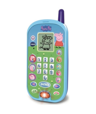 Téléphone enfant - VTECH - Peppa Pig - Sons amusants - Éducatif