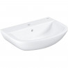 GROHE lavabo de salle de bains suspendu et autoportant BAU ceramic, largeur 60 cm, profondeur 44 cm, avec trop-plein, 39421000