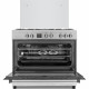 CONTINENTAL EDISON Cuisiniere piano four multifonctions catalyse 95L affichage digital L90 xH 85 cm  INOX