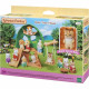 Figurines miniatures - SYLVANIAN FAMILIES - La cabane des bébés - Toboggan, balançoire, hamac