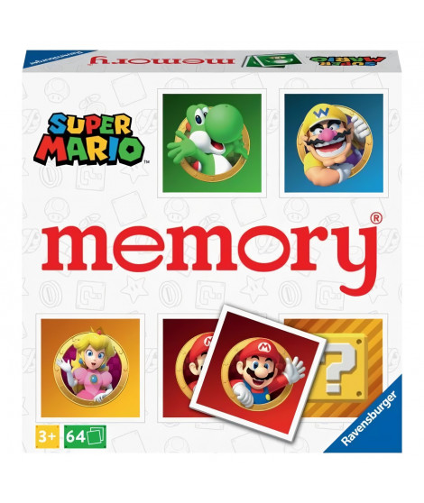 Memory Super Mario Ravensburger - Jeu Educatif pour Enfant a partir de 3 ans