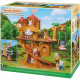 SYLVANIAN FAMILIES - Cabane dans les arbres - Vacances - Balançoire et toboggan pour bébés