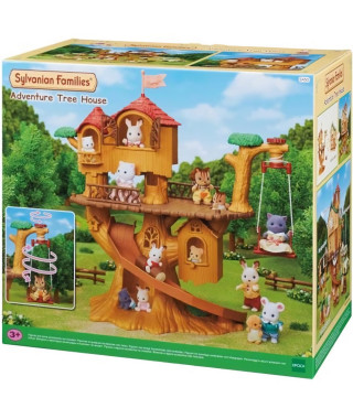 SYLVANIAN FAMILIES - Cabane dans les arbres - Vacances - Balançoire et toboggan pour bébés