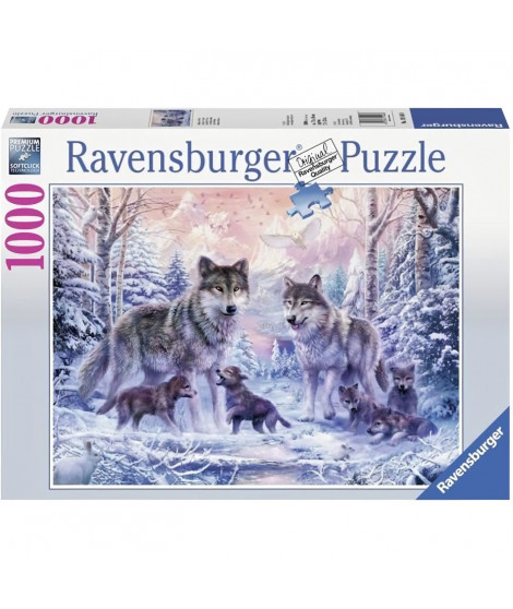 Puzzle Loups arctiques - Ravensburger - 1000 pieces - Adulte - Intérieur