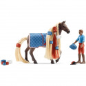 Coffret cheval a coiffer Leo & Rocky - SCHLEICH - Sofia's Beauties - Marron - 4 ans et plus