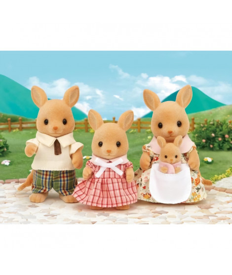 SYLVANIAN FAMILIES - Famille Kangourou - 5272 - Composée de 4 personnages - Pour enfants a partir de 3 ans