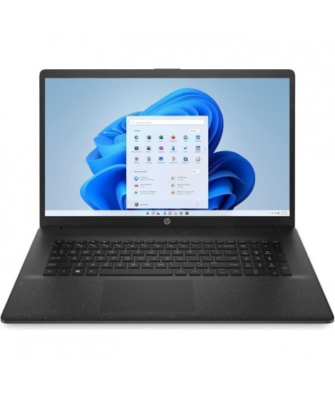 PC Portable HP 17-cn0561nf - 17 HD+ - Intel Celeron N4120 - RAM 4Go - Stockage 128Go - Windows 11 S - Noir - AZERTY