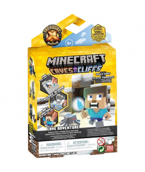 Figurine - Minecraft Claves & Cliffs - Trésor X MOOSE TOYS - Gris - 5 ans - Enfant
