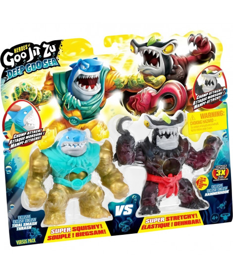 Figurines Thrash vs Hammerhead - Deep Goo Sea - Goo Jit Z - 11 cm - Moose Toys