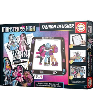 Tableau Design Monster High - Educa - Loisir créatifs - Pour Enfant de 5 ans et plus - Garantie 2 ans