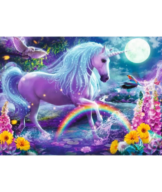 Puzzle 100 p XXL Enfant - Licorne scintillante (Collection Paillettes) - Des 6 ans - 12980 - Ravensburger